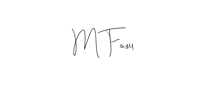 You can use this online signature creator to create a handwritten signature for the name M Fazil. This is the best online autograph maker. M Fazil signature style 4 images and pictures png