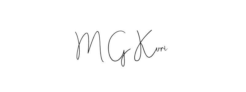 The best way (Andilay-7BmLP) to make a short signature is to pick only two or three words in your name. The name M G Kuri include a total of six letters. For converting this name. M G Kuri signature style 4 images and pictures png