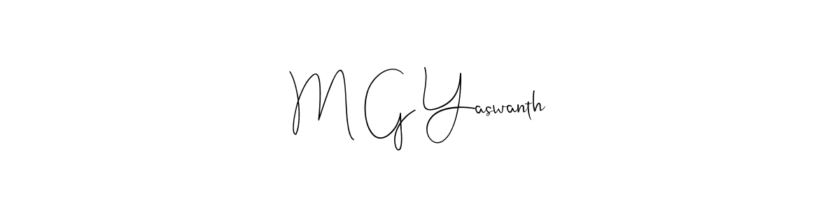 How to make M G Yaswanth signature? Andilay-7BmLP is a professional autograph style. Create handwritten signature for M G Yaswanth name. M G Yaswanth signature style 4 images and pictures png