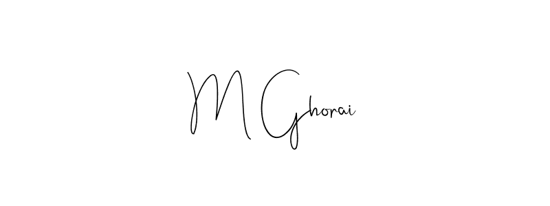 Make a beautiful signature design for name M Ghorai. With this signature (Andilay-7BmLP) style, you can create a handwritten signature for free. M Ghorai signature style 4 images and pictures png