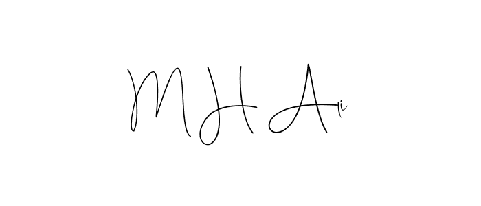 Make a beautiful signature design for name M H Ali. Use this online signature maker to create a handwritten signature for free. M H Ali signature style 4 images and pictures png