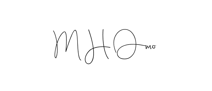 Make a beautiful signature design for name M H Omo. Use this online signature maker to create a handwritten signature for free. M H Omo signature style 4 images and pictures png
