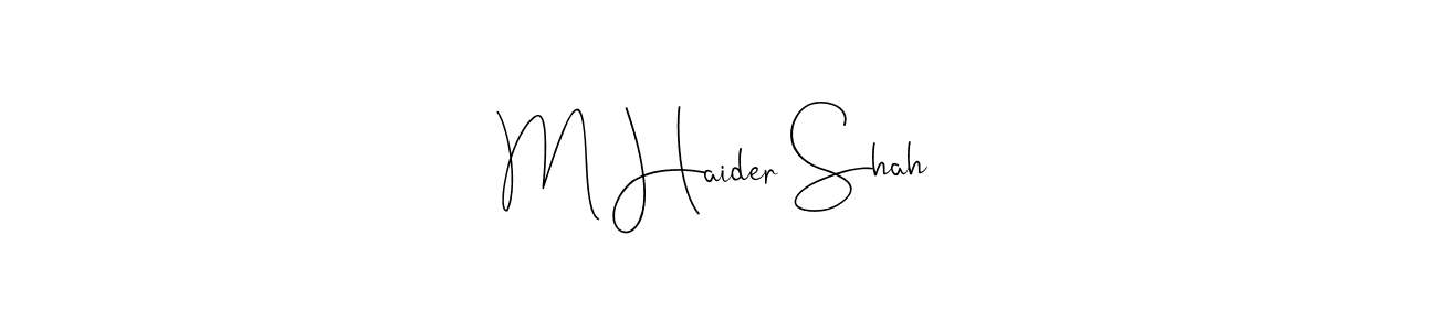 How to Draw M Haider Shah signature style? Andilay-7BmLP is a latest design signature styles for name M Haider Shah. M Haider Shah signature style 4 images and pictures png