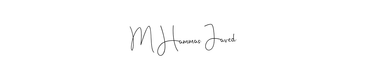 if you are searching for the best signature style for your name M Hammas Javed. so please give up your signature search. here we have designed multiple signature styles  using Andilay-7BmLP. M Hammas Javed signature style 4 images and pictures png