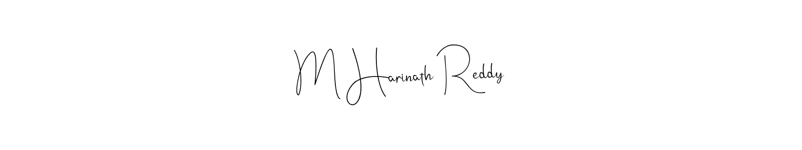 This is the best signature style for the M Harinath Reddy name. Also you like these signature font (Andilay-7BmLP). Mix name signature. M Harinath Reddy signature style 4 images and pictures png