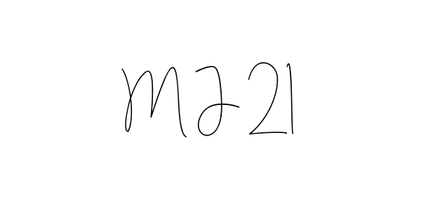 Use a signature maker to create a handwritten signature online. With this signature software, you can design (Andilay-7BmLP) your own signature for name M J 21. M J 21 signature style 4 images and pictures png