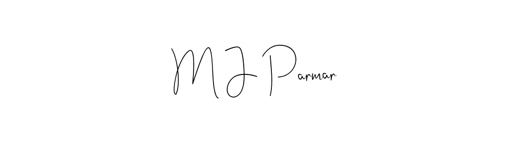 Make a short M J Parmar signature style. Manage your documents anywhere anytime using Andilay-7BmLP. Create and add eSignatures, submit forms, share and send files easily. M J Parmar signature style 4 images and pictures png