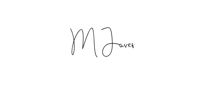 How to make M Javef name signature. Use Andilay-7BmLP style for creating short signs online. This is the latest handwritten sign. M Javef signature style 4 images and pictures png