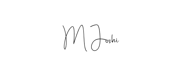 Make a beautiful signature design for name M Joshi. Use this online signature maker to create a handwritten signature for free. M Joshi signature style 4 images and pictures png
