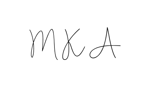 Also You can easily find your signature by using the search form. We will create M K A name handwritten signature images for you free of cost using Andilay-7BmLP sign style. M K A signature style 4 images and pictures png