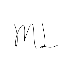 It looks lik you need a new signature style for name M L. Design unique handwritten (Andilay-7BmLP) signature with our free signature maker in just a few clicks. M L signature style 4 images and pictures png