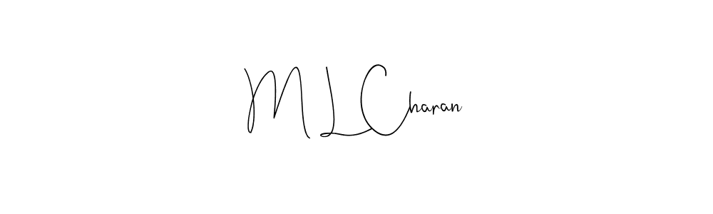 It looks lik you need a new signature style for name M L Charan. Design unique handwritten (Andilay-7BmLP) signature with our free signature maker in just a few clicks. M L Charan signature style 4 images and pictures png