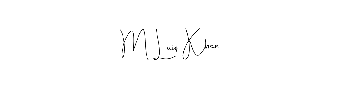 How to Draw M Laiq Khan signature style? Andilay-7BmLP is a latest design signature styles for name M Laiq Khan. M Laiq Khan signature style 4 images and pictures png