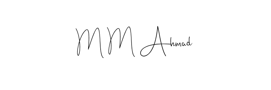 This is the best signature style for the M M Ahmad name. Also you like these signature font (Andilay-7BmLP). Mix name signature. M M Ahmad signature style 4 images and pictures png