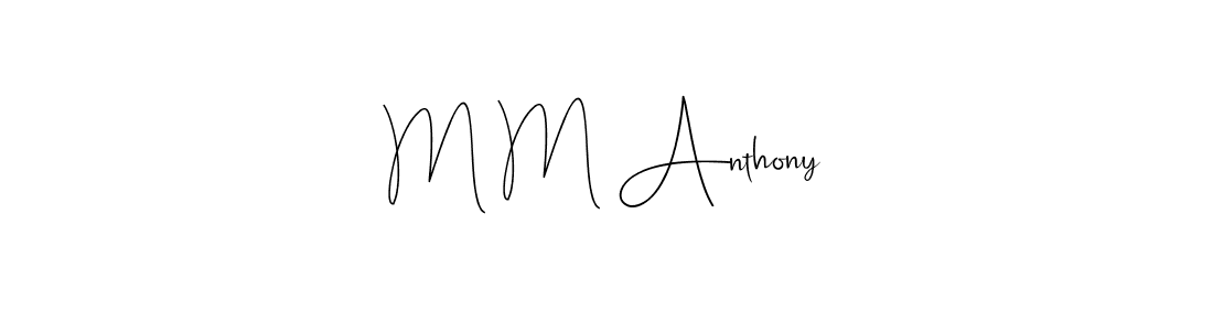 How to Draw M M Anthony signature style? Andilay-7BmLP is a latest design signature styles for name M M Anthony. M M Anthony signature style 4 images and pictures png