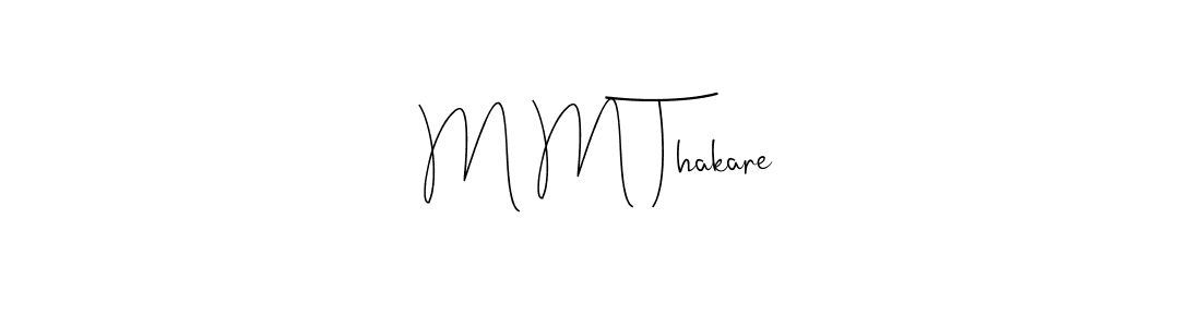 Make a beautiful signature design for name M M Thakare. Use this online signature maker to create a handwritten signature for free. M M Thakare signature style 4 images and pictures png