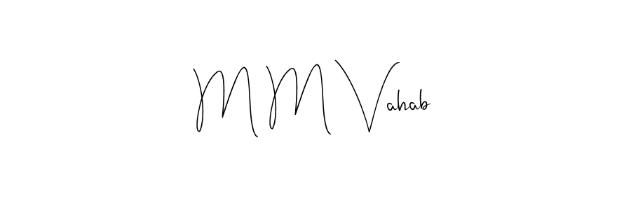 Here are the top 10 professional signature styles for the name M M Vahab. These are the best autograph styles you can use for your name. M M Vahab signature style 4 images and pictures png