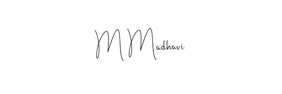 Here are the top 10 professional signature styles for the name M Madhavi. These are the best autograph styles you can use for your name. M Madhavi signature style 4 images and pictures png