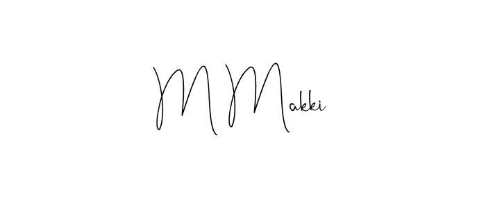 You can use this online signature creator to create a handwritten signature for the name M Makki. This is the best online autograph maker. M Makki signature style 4 images and pictures png