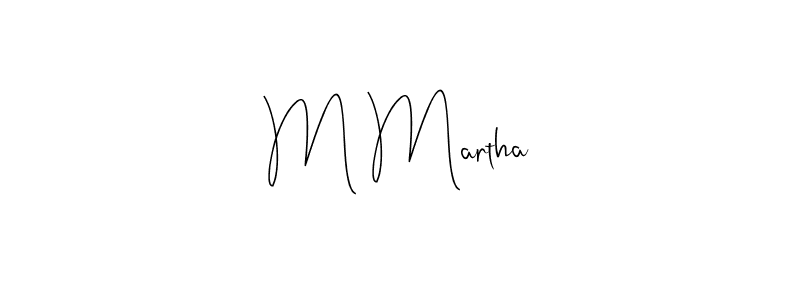 The best way (Andilay-7BmLP) to make a short signature is to pick only two or three words in your name. The name M Martha include a total of six letters. For converting this name. M Martha signature style 4 images and pictures png