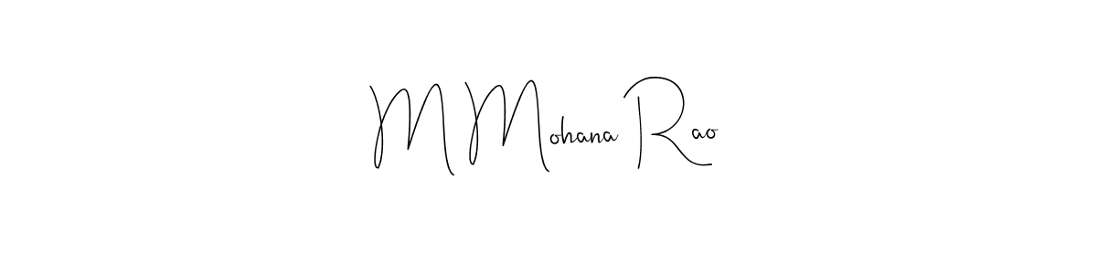 You can use this online signature creator to create a handwritten signature for the name M Mohana Rao. This is the best online autograph maker. M Mohana Rao signature style 4 images and pictures png