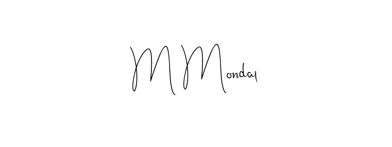 How to Draw M Mondal signature style? Andilay-7BmLP is a latest design signature styles for name M Mondal. M Mondal signature style 4 images and pictures png