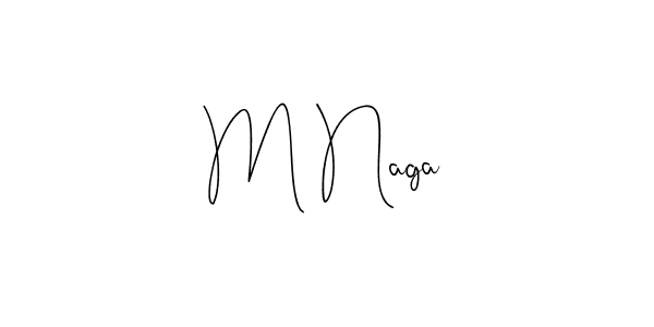 Also we have M Naga name is the best signature style. Create professional handwritten signature collection using Andilay-7BmLP autograph style. M Naga signature style 4 images and pictures png