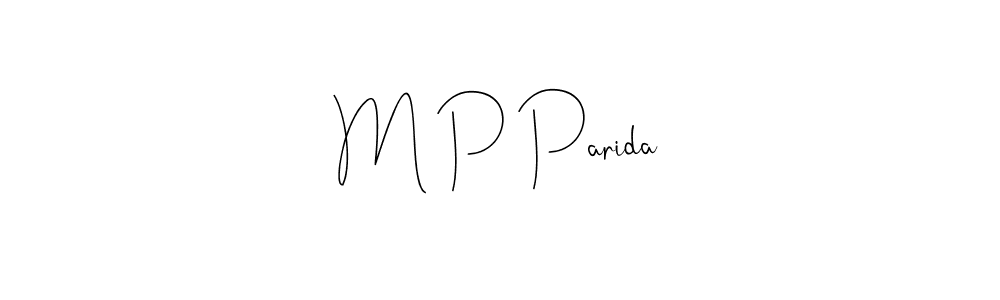 How to make M P Parida name signature. Use Andilay-7BmLP style for creating short signs online. This is the latest handwritten sign. M P Parida signature style 4 images and pictures png