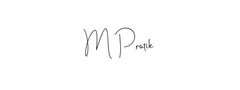 The best way (Andilay-7BmLP) to make a short signature is to pick only two or three words in your name. The name M Pratik include a total of six letters. For converting this name. M Pratik signature style 4 images and pictures png