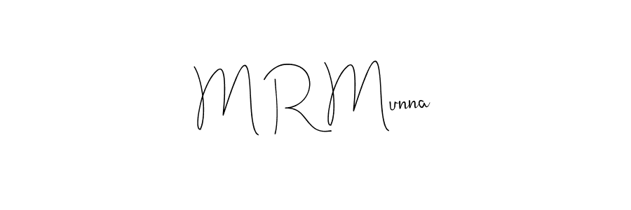 Also we have M R Munna name is the best signature style. Create professional handwritten signature collection using Andilay-7BmLP autograph style. M R Munna signature style 4 images and pictures png