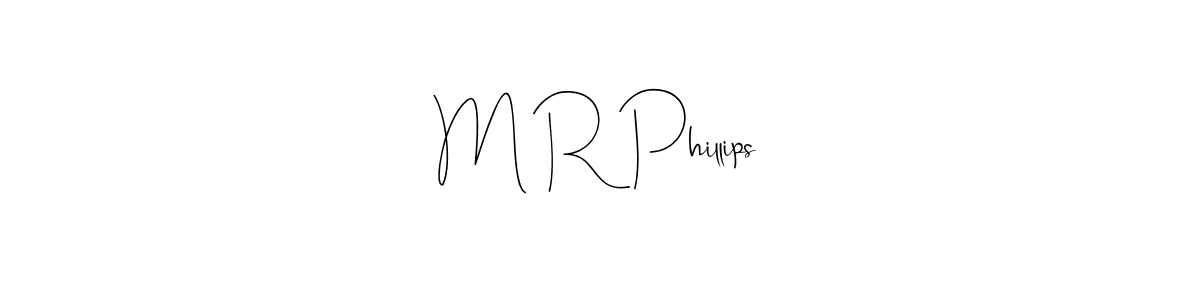 if you are searching for the best signature style for your name M R Phillips. so please give up your signature search. here we have designed multiple signature styles  using Andilay-7BmLP. M R Phillips signature style 4 images and pictures png
