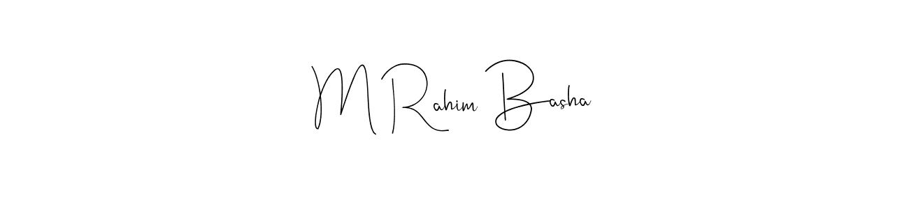 You can use this online signature creator to create a handwritten signature for the name M Rahim Basha. This is the best online autograph maker. M Rahim Basha signature style 4 images and pictures png