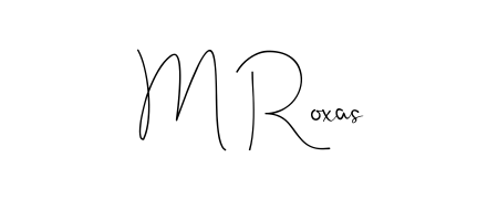 Design your own signature with our free online signature maker. With this signature software, you can create a handwritten (Andilay-7BmLP) signature for name M Roxas. M Roxas signature style 4 images and pictures png