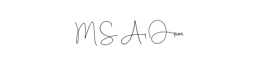 Make a beautiful signature design for name M S Al Olam. Use this online signature maker to create a handwritten signature for free. M S Al Olam signature style 4 images and pictures png