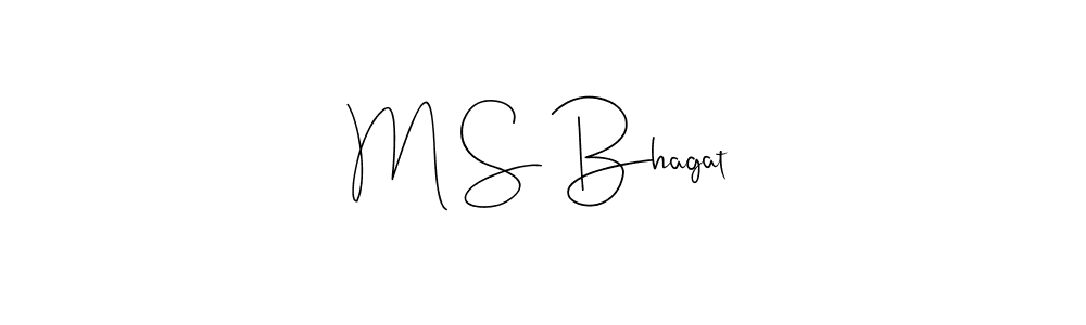 Make a beautiful signature design for name M S Bhagat. Use this online signature maker to create a handwritten signature for free. M S Bhagat signature style 4 images and pictures png