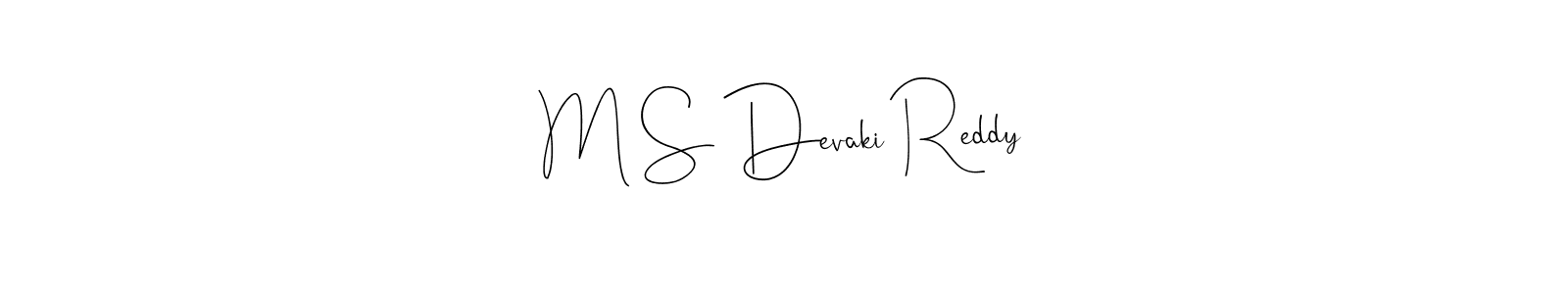 This is the best signature style for the M S Devaki Reddy name. Also you like these signature font (Andilay-7BmLP). Mix name signature. M S Devaki Reddy signature style 4 images and pictures png