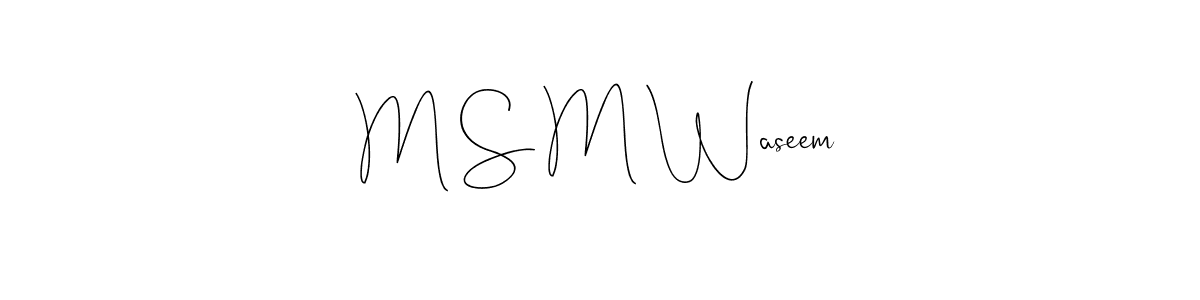 You can use this online signature creator to create a handwritten signature for the name M S M Waseem. This is the best online autograph maker. M S M Waseem signature style 4 images and pictures png