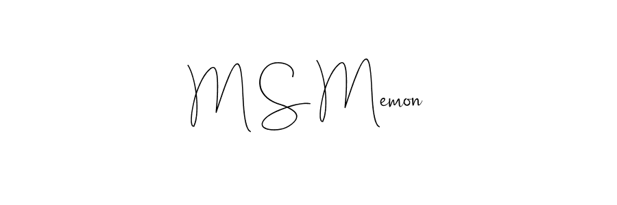 You can use this online signature creator to create a handwritten signature for the name M S Memon. This is the best online autograph maker. M S Memon signature style 4 images and pictures png