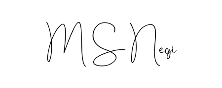 A modern signature idea for name M S Negi using Andilay-7BmLP font. Clean strokes and elegant curves make it stand out instantly. M S Negi signature style 4 images and pictures png