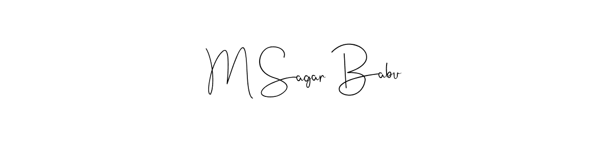 It looks lik you need a new signature style for name M Sagar Babu. Design unique handwritten (Andilay-7BmLP) signature with our free signature maker in just a few clicks. M Sagar Babu signature style 4 images and pictures png