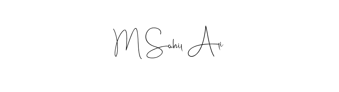 The best way (Andilay-7BmLP) to make a short signature is to pick only two or three words in your name. The name M Sahil Ali include a total of six letters. For converting this name. M Sahil Ali signature style 4 images and pictures png