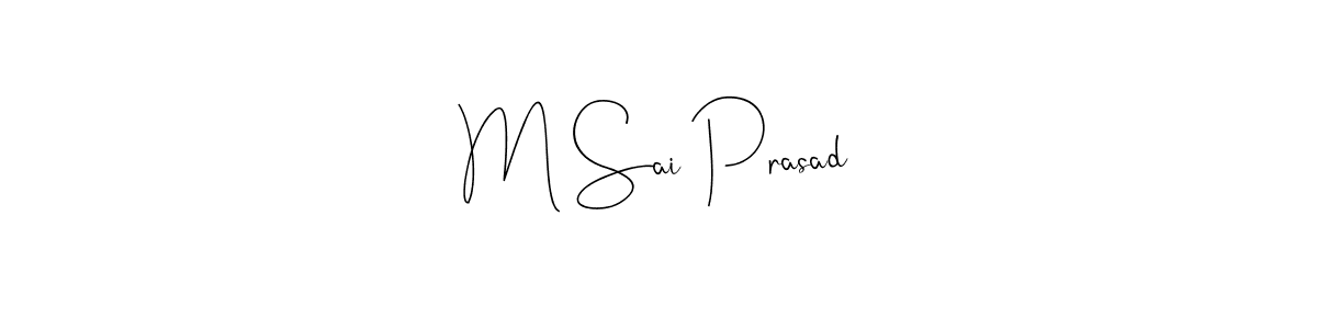 How to Draw M Sai Prasad signature style? Andilay-7BmLP is a latest design signature styles for name M Sai Prasad. M Sai Prasad signature style 4 images and pictures png