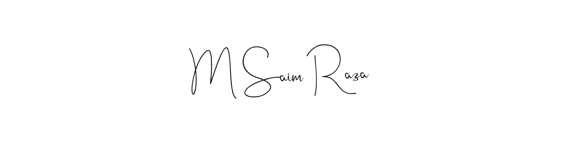 Make a beautiful signature design for name M Saim Raza. Use this online signature maker to create a handwritten signature for free. M Saim Raza signature style 4 images and pictures png