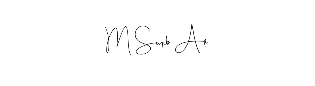 The best way (Andilay-7BmLP) to make a short signature is to pick only two or three words in your name. The name M Saqib Ali include a total of six letters. For converting this name. M Saqib Ali signature style 4 images and pictures png