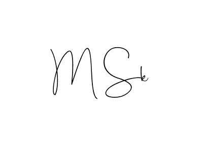 How to Draw M Sk signature style? Andilay-7BmLP is a latest design signature styles for name M Sk. M Sk signature style 4 images and pictures png