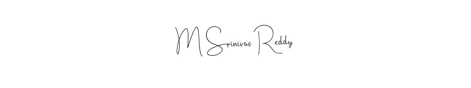 Also we have M Srinivas Reddy name is the best signature style. Create professional handwritten signature collection using Andilay-7BmLP autograph style. M Srinivas Reddy signature style 4 images and pictures png