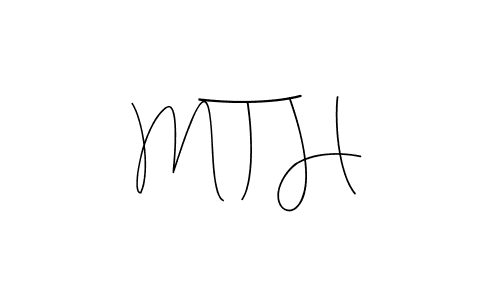 You should practise on your own different ways (Andilay-7BmLP) to write your name (M T H) in signature. don't let someone else do it for you. M T H signature style 4 images and pictures png