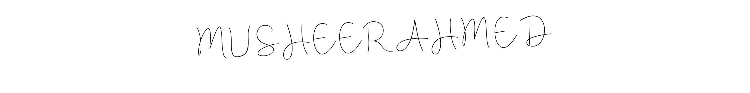 Make a beautiful signature design for name M U S H E E R  A H M E D. Use this online signature maker to create a handwritten signature for free. M U S H E E R  A H M E D signature style 4 images and pictures png