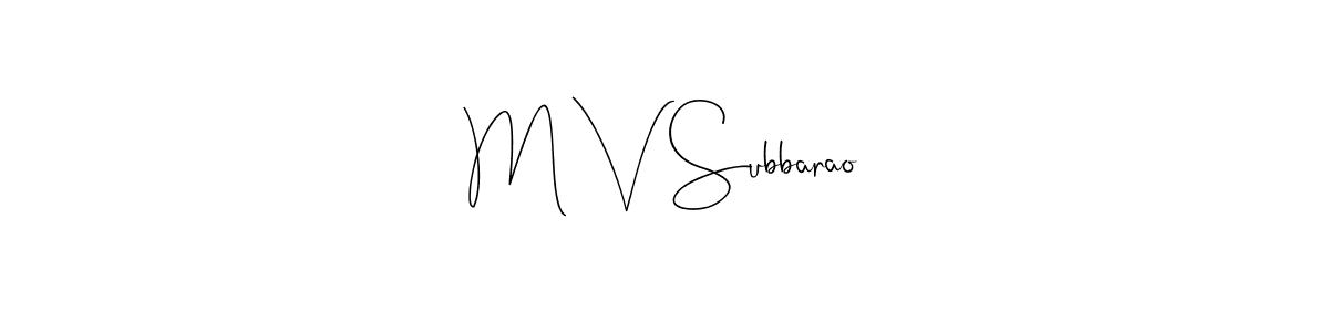 You can use this online signature creator to create a handwritten signature for the name M V Subbarao. This is the best online autograph maker. M V Subbarao signature style 4 images and pictures png