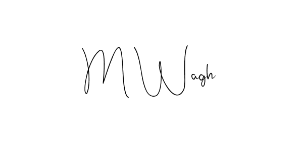 Best and Professional Signature Style for M Wagh. Andilay-7BmLP Best Signature Style Collection. M Wagh signature style 4 images and pictures png